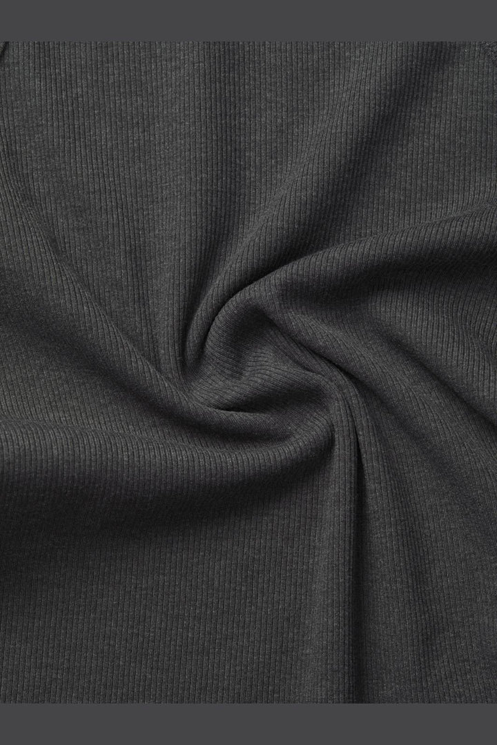 Jjxx - Jxforest Str Sl Rib Top - 4515882 Dark Grey Melange