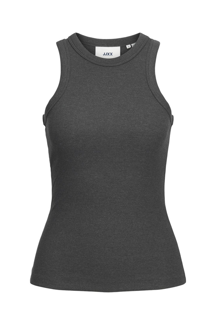 Jjxx - Jxforest Str Sl Rib Top - 4515882 Dark Grey Melange