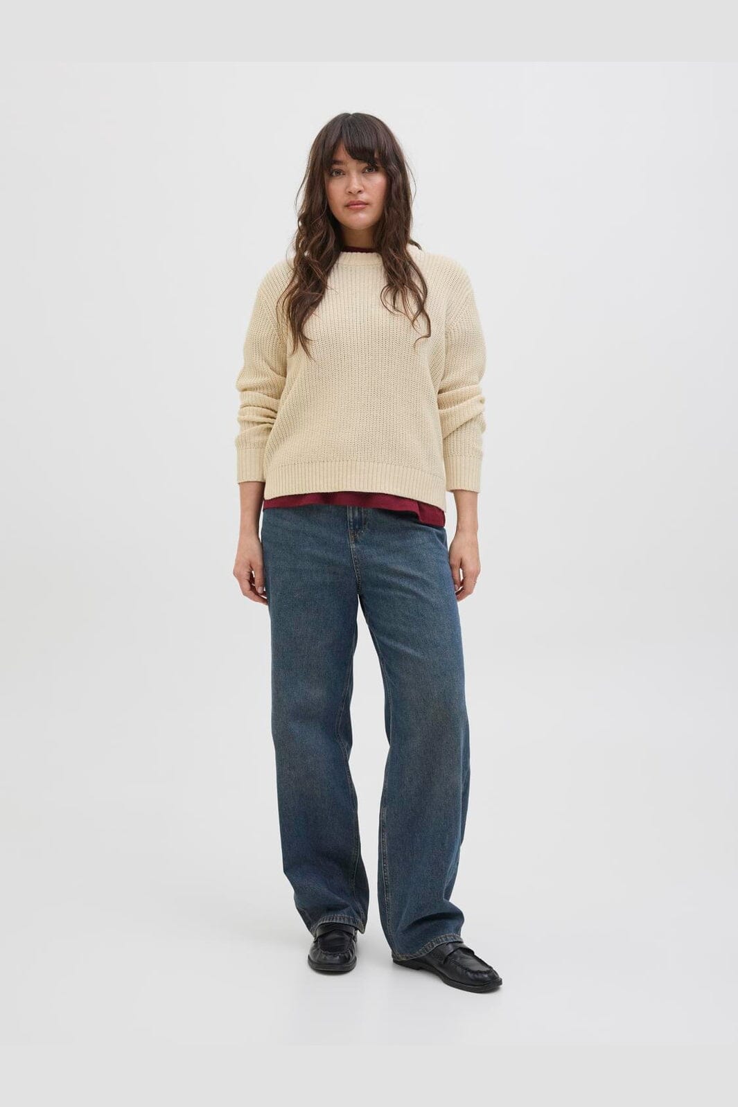 Jjxx - Jxglobal Crew Neck Knit - 4897332 Moonbeam