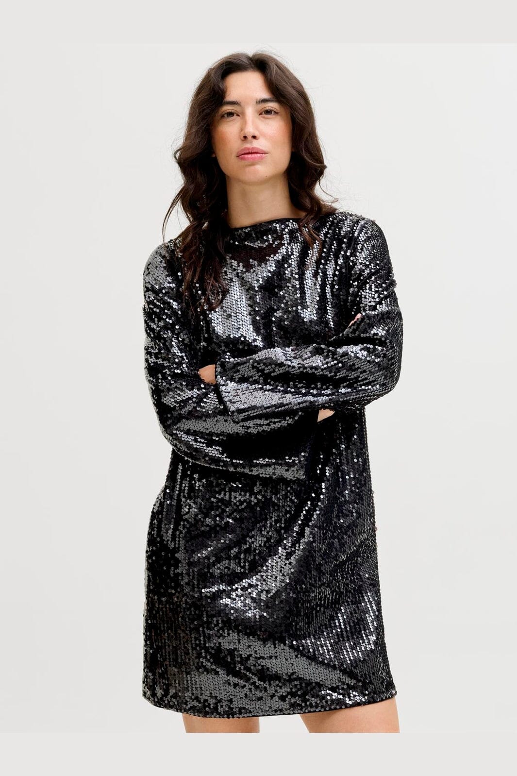 Jjxx - Jxizzy Sequin Ls Dress - 4885724 Black Sequin