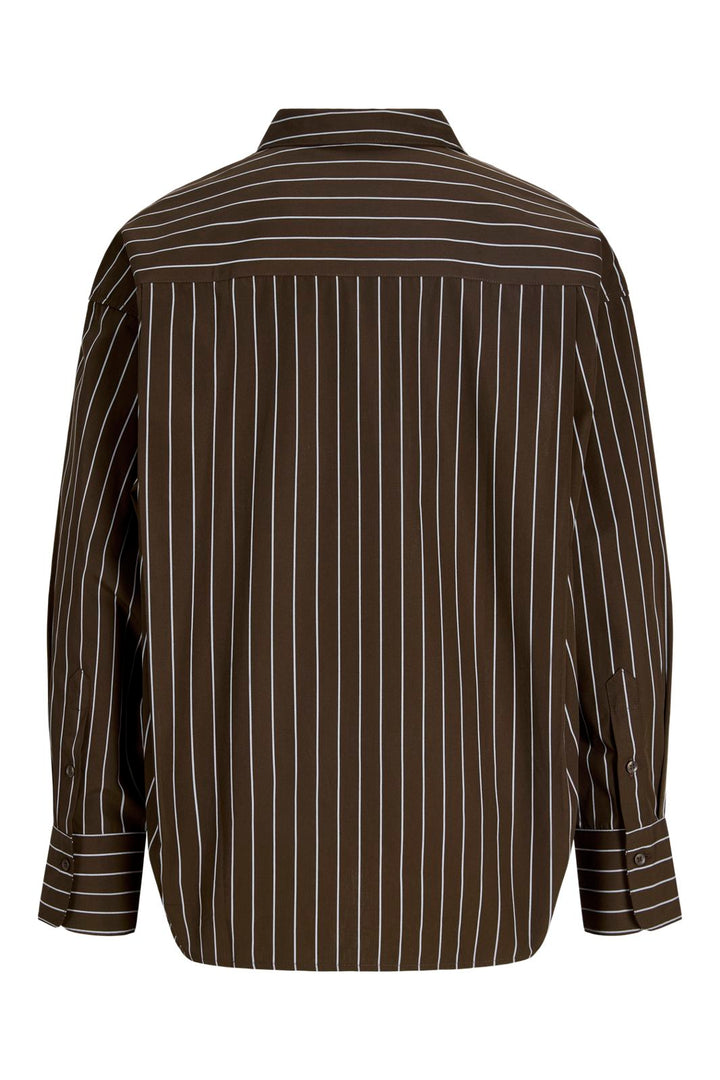 Jjxx - Jxjamie Ls Relaxed Poplin Shirt - 5126035 Demitasse Thin White
