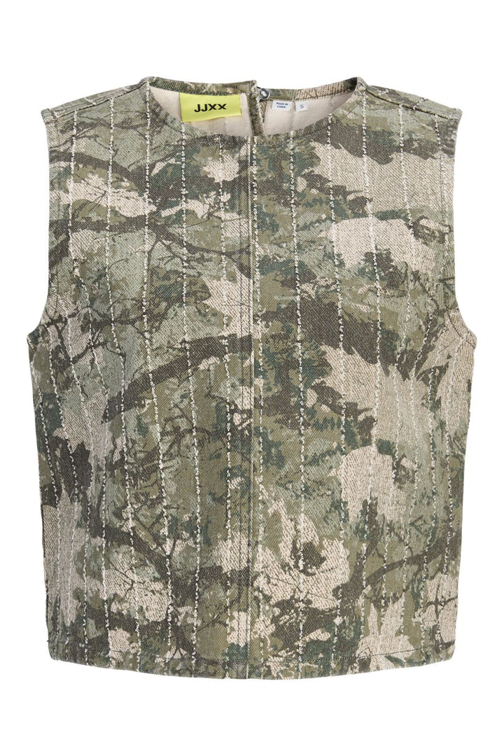 Jjxx - Jxmabel Sille Top Ln - 5133185 Dusky Green Forrest