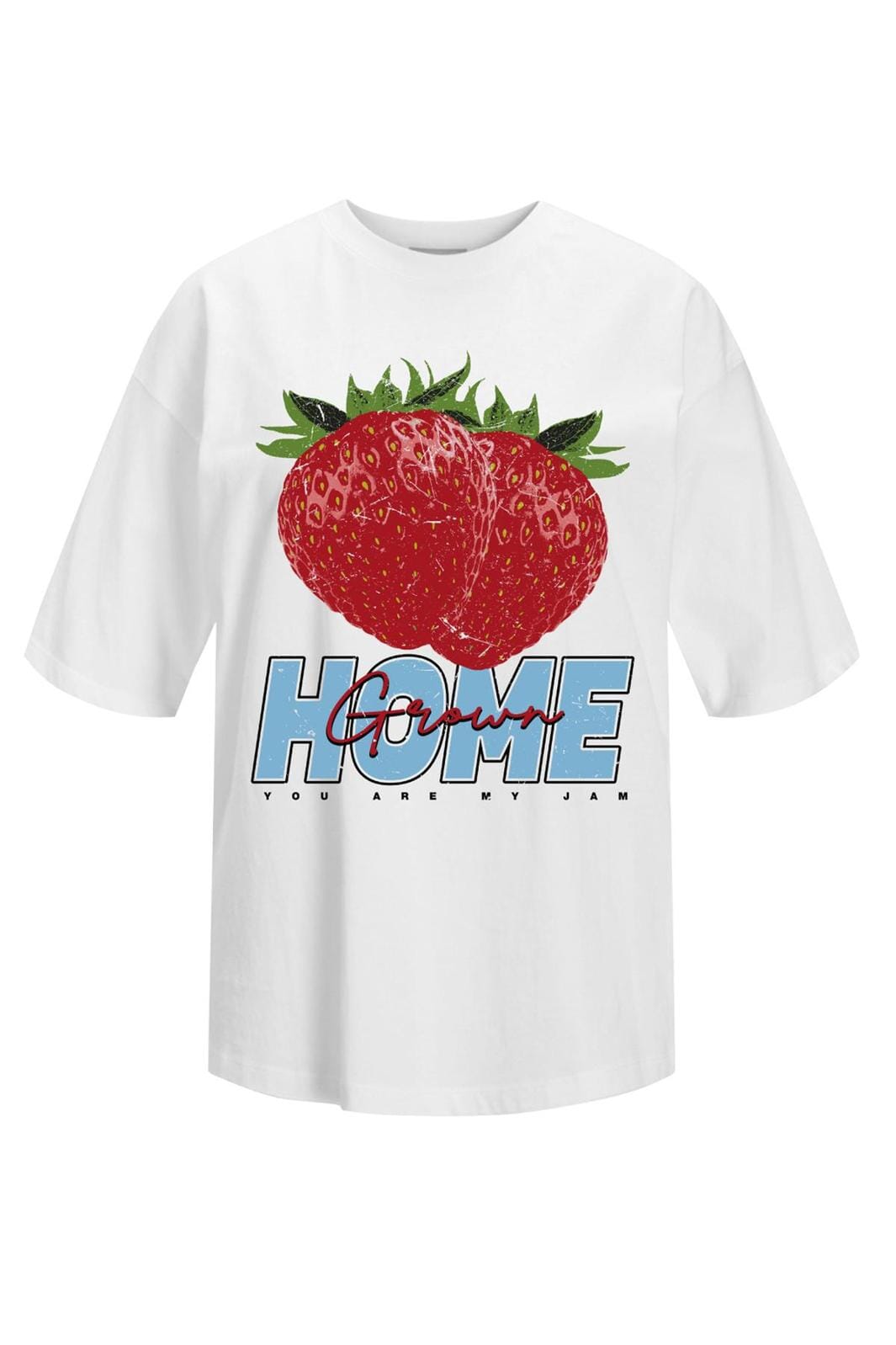 Jjxx - Jxmillow Loose Ss Tee - 4783936 Bright White Home Grown
