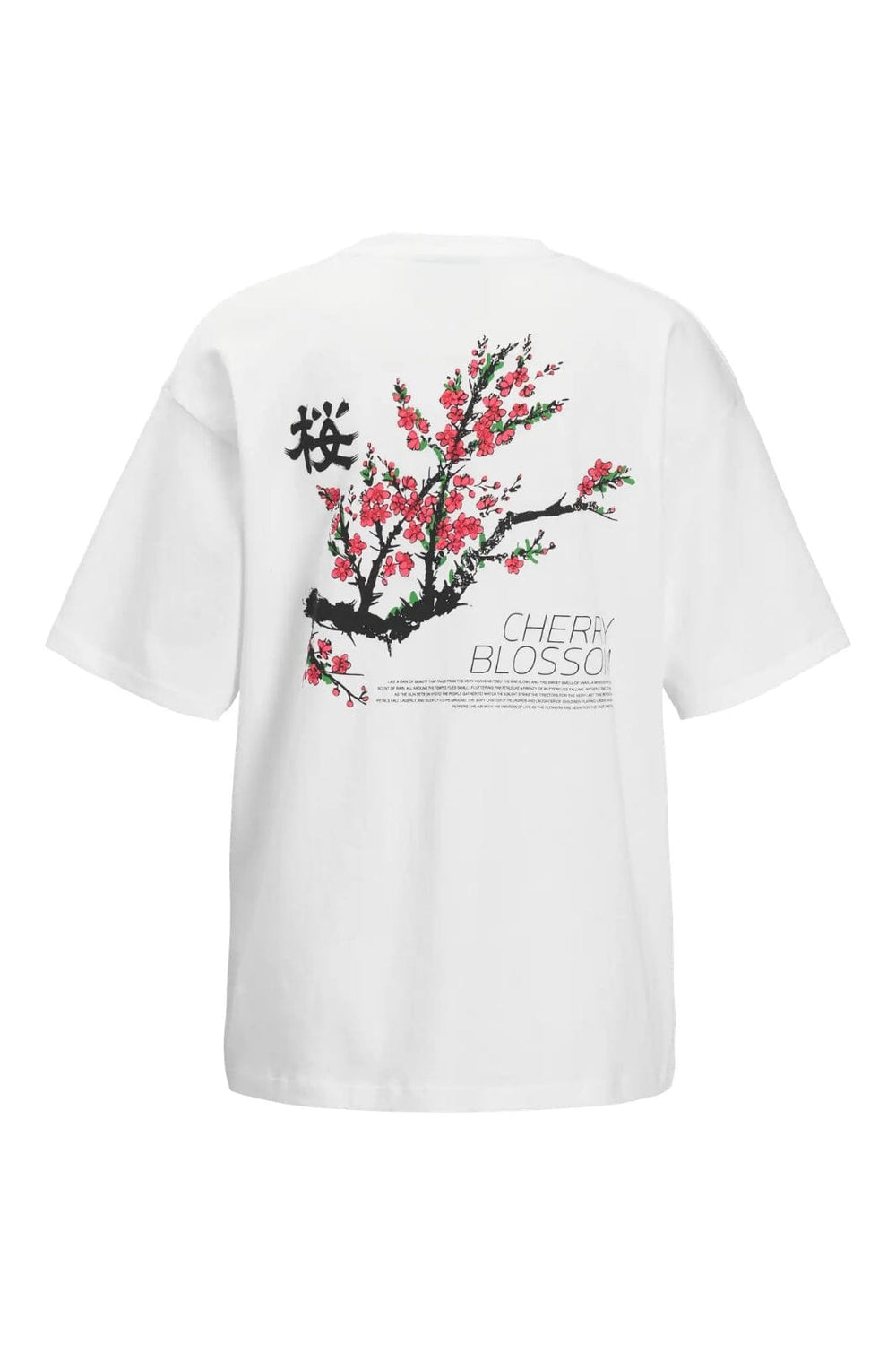 Jjxx - Jxmillow Loose Ss Tee Stydss25 - 4878419 Bright White Cherry Blossom