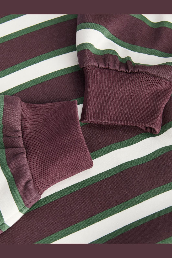 Jjxx - Jxpaloma Ls Stripe Polo Swt - 5129889 Fudge Vanilla Ice / Greener Pastures