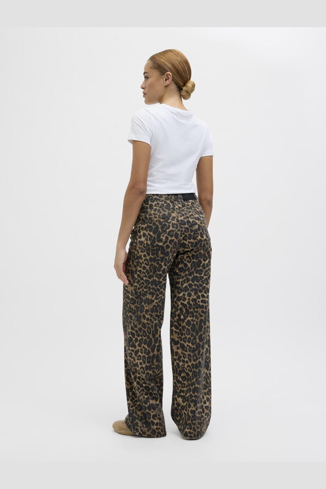 Jjxx - Jxsarah Wide Pant Sn - 4702530 Cornstalk Leopard