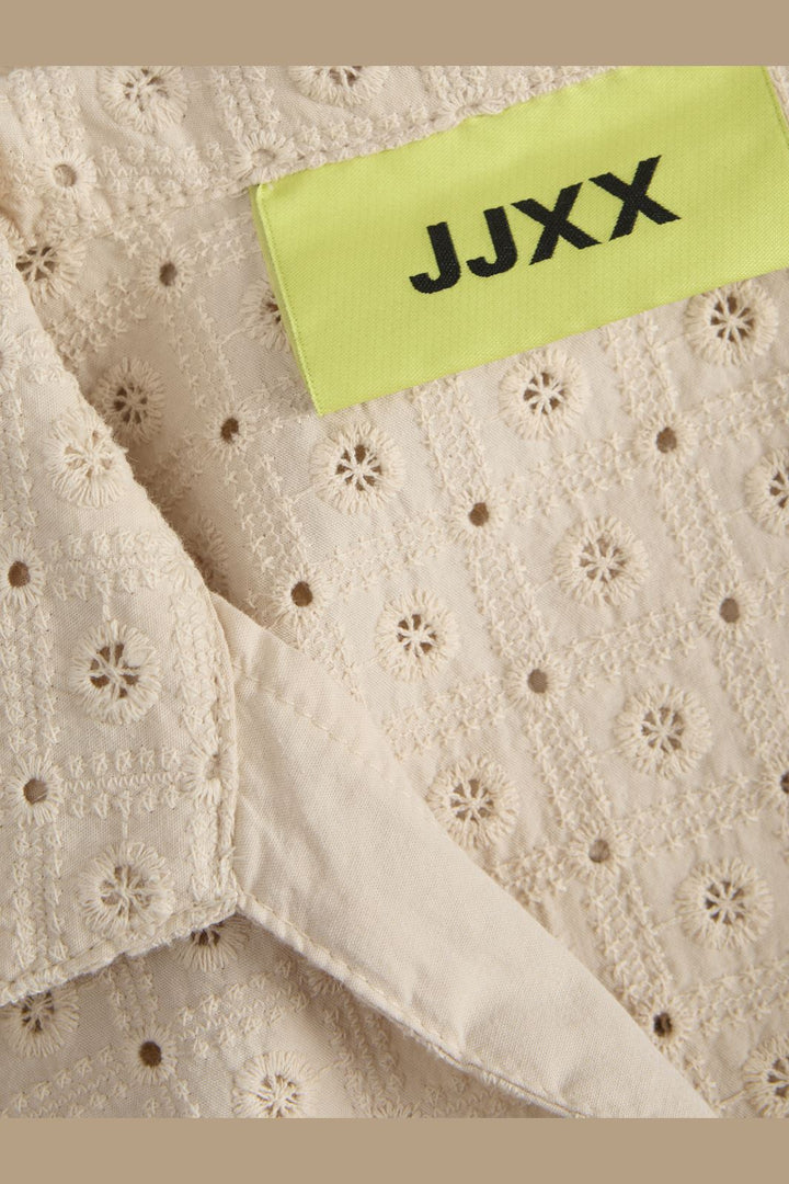 Jjxx - Jxselma Broderie Anglaise Zip Top - 4765359 Fog
