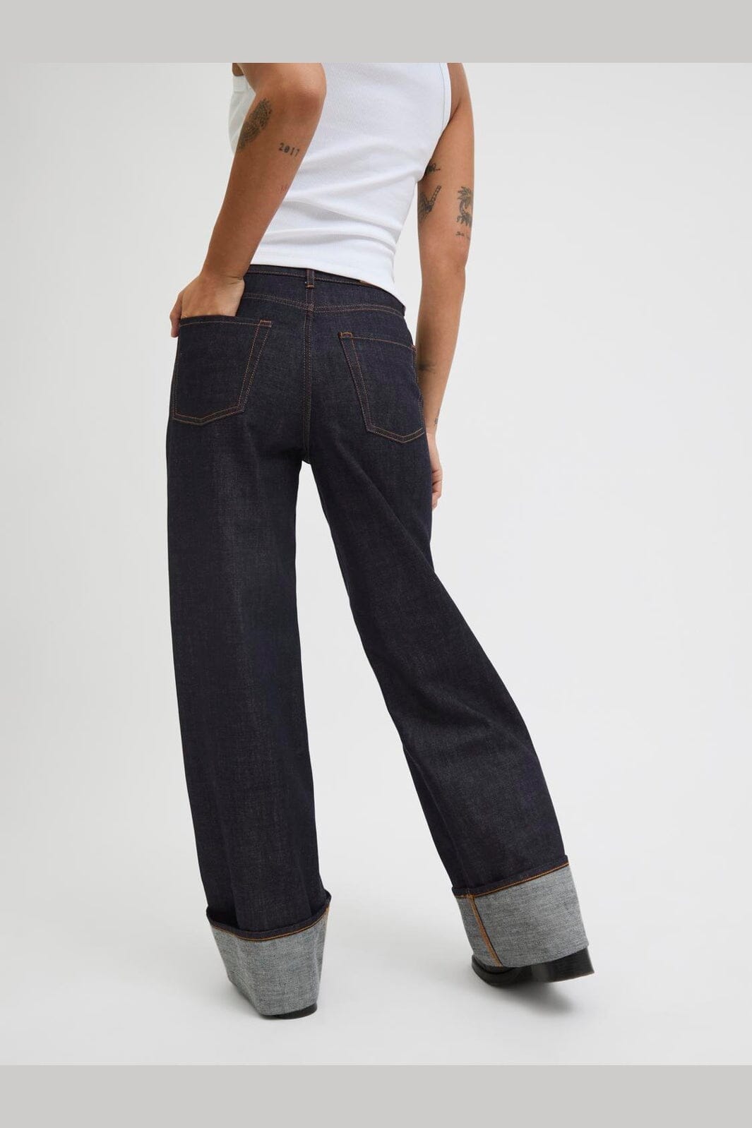 Jjxx - Jxtokyo Vega Wide Fold Up R269 - 4825097 Dark Blue Denim