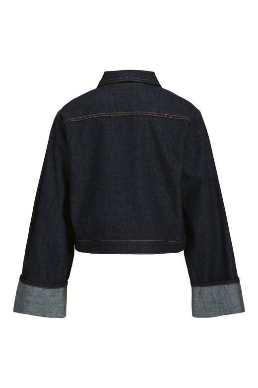 Jjxx - Jxvega Denim Jacket Fold Up R269 - 4825511 Dark Blue Denim