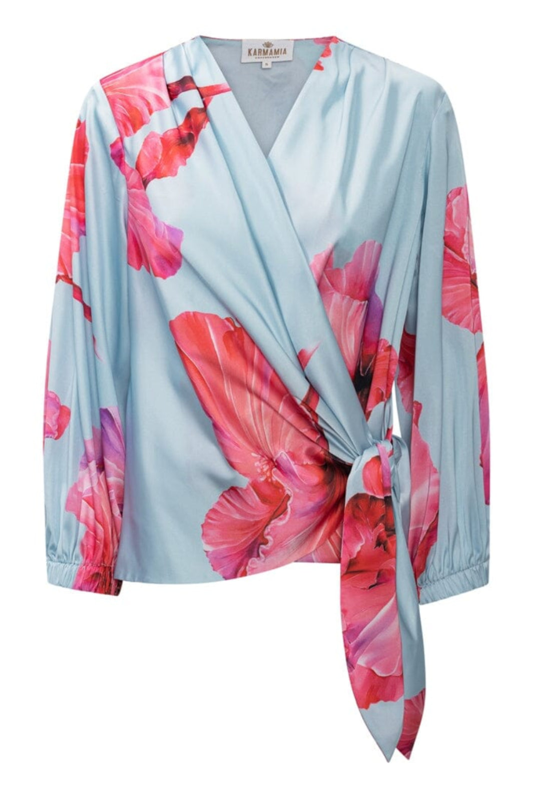 Karmamia - Elena Blouse 2524 - Fuchsia Maxi Flower