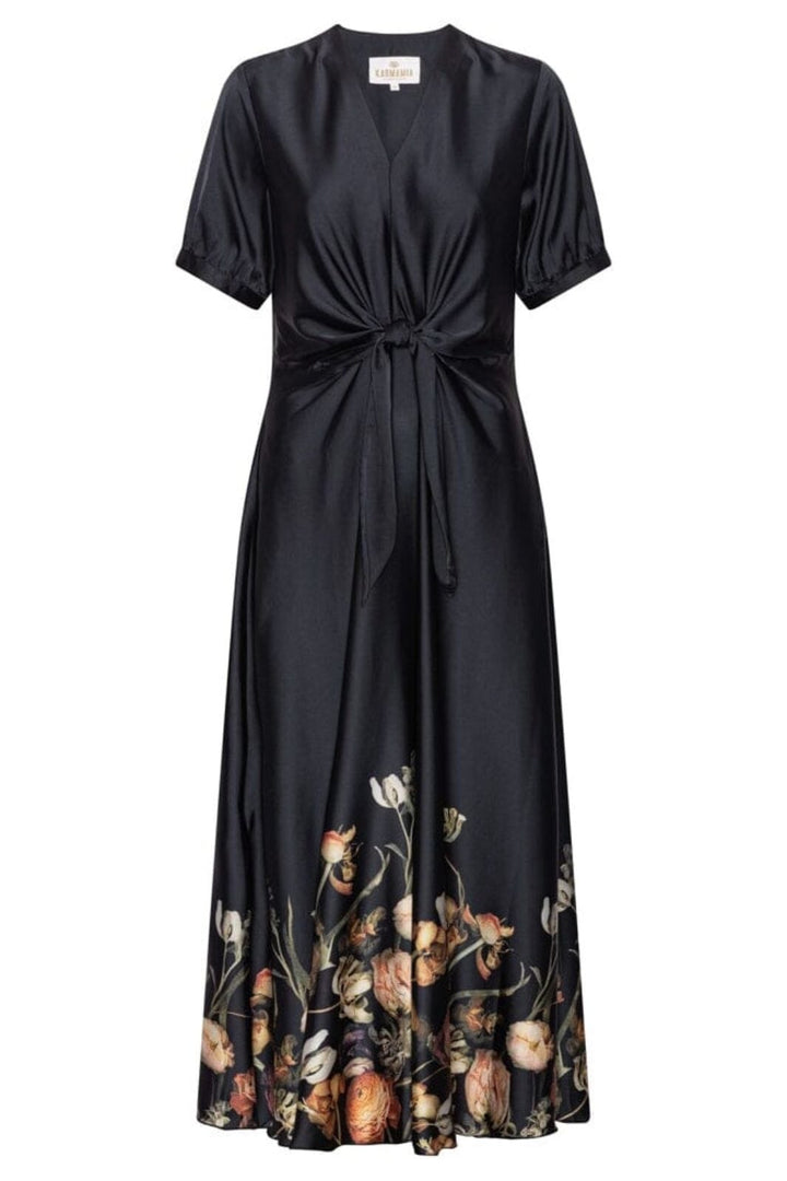 Karmamia - Faye Dress 2307 - Black Blossom Kjoler 