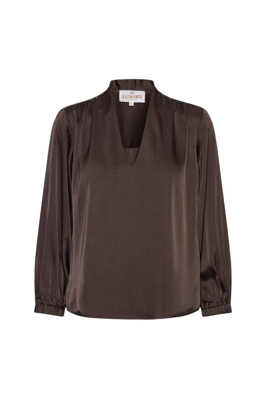Karmamia - Jody Blouse 2499 - Semi Rich Dark Brown