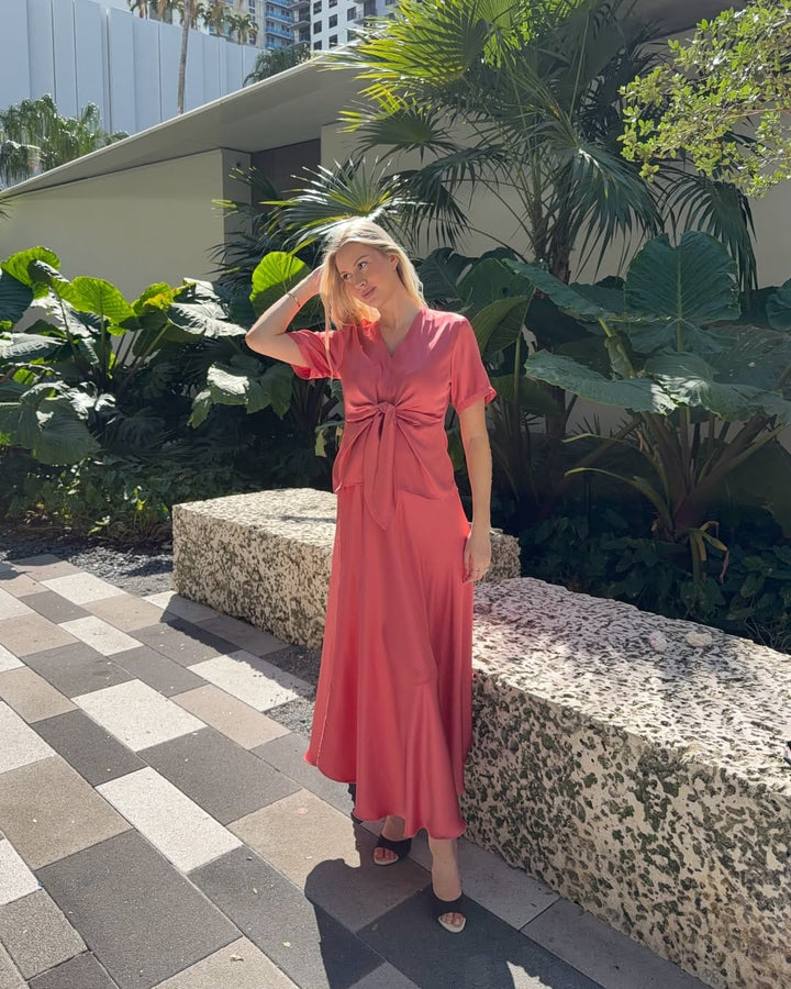 Karmamia - Savannah Skirt 2391 - Semi Rich Coral Nederdele 