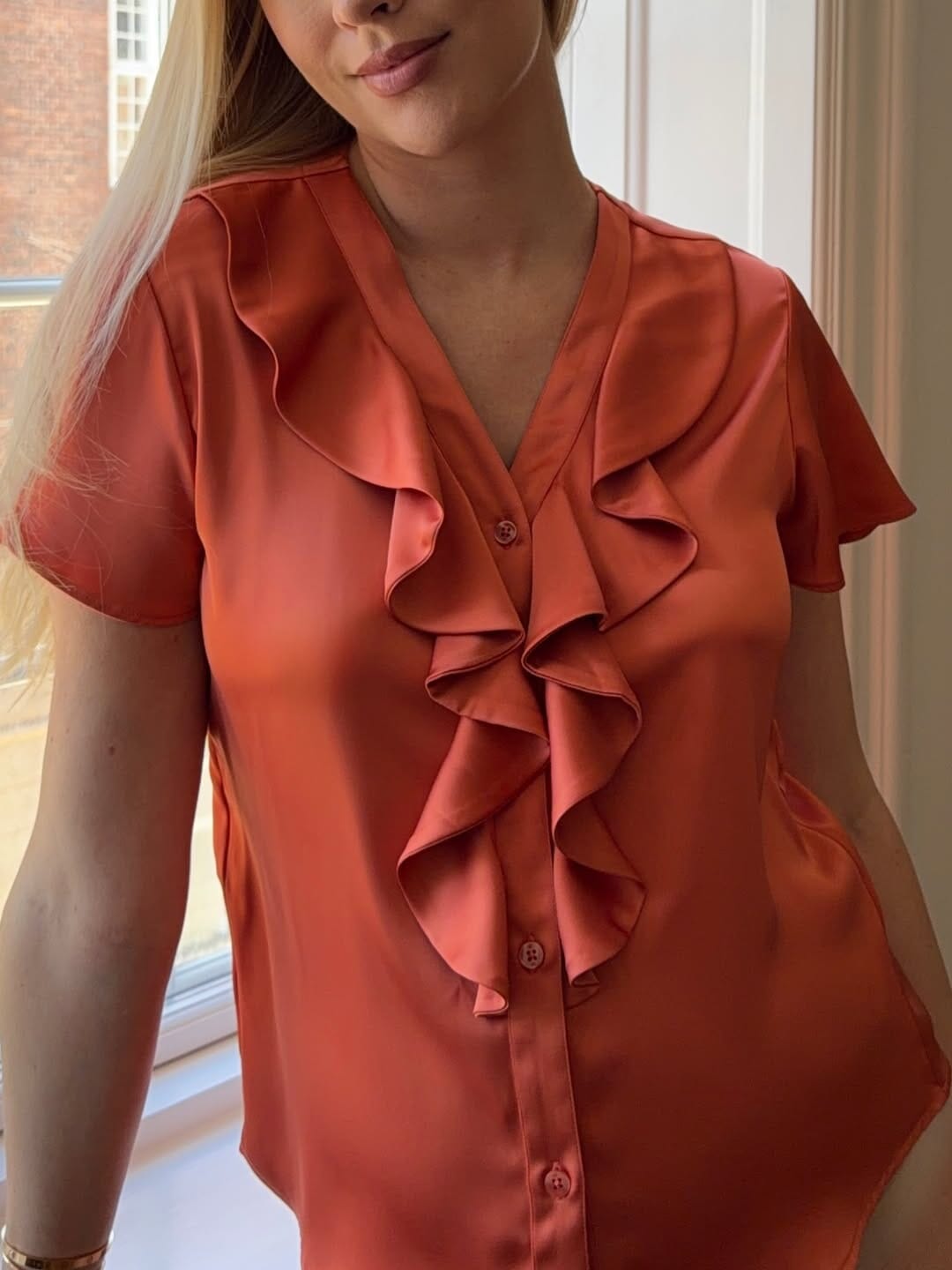 Karmamia - Sophia Blouse (Short) 2468 - Semi Rich Sunset T-shirts 