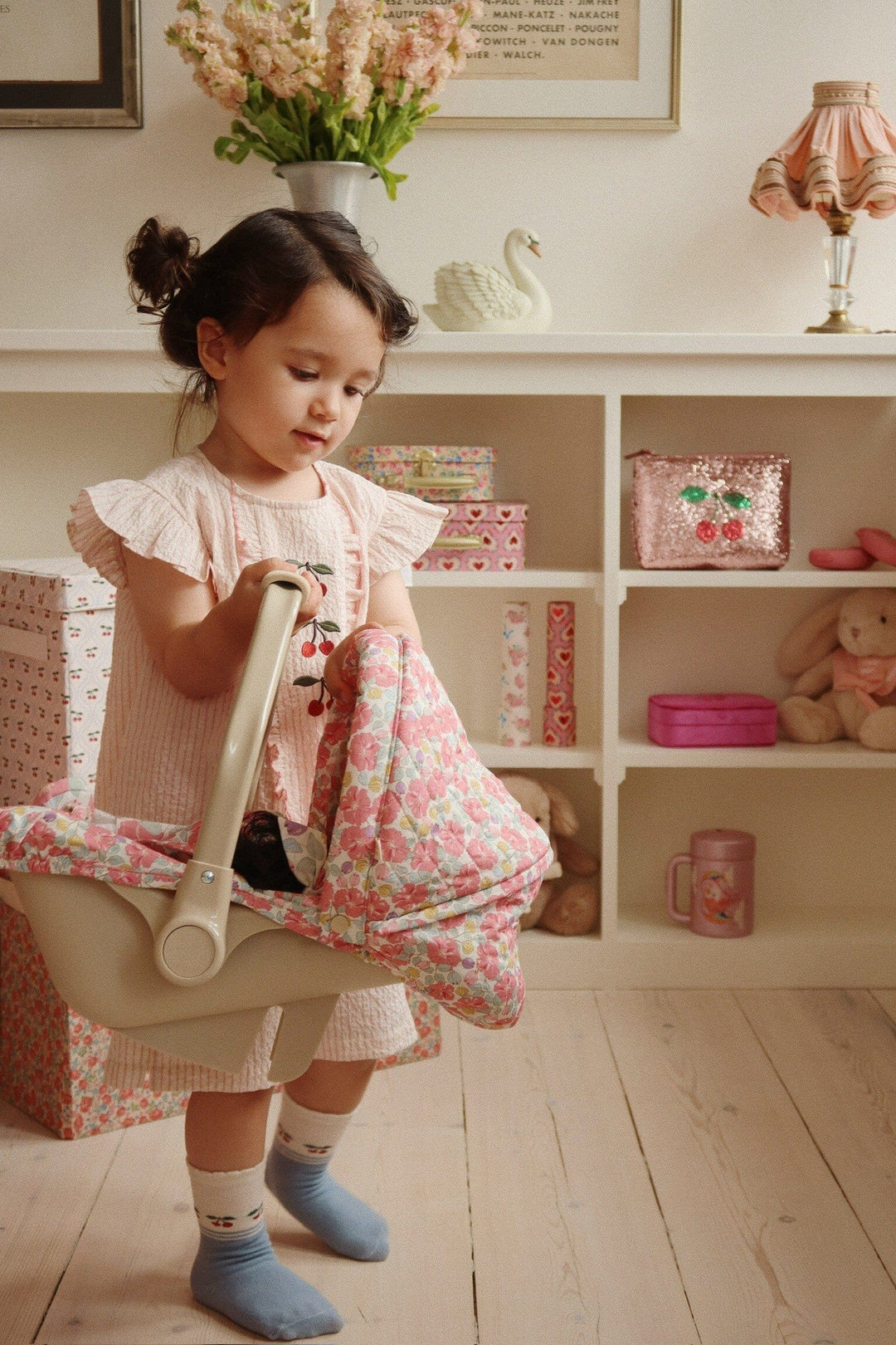 Konges Sløjd - 2 Pack Cherry Socks Ks103310 - Cherry Mix Strømper 