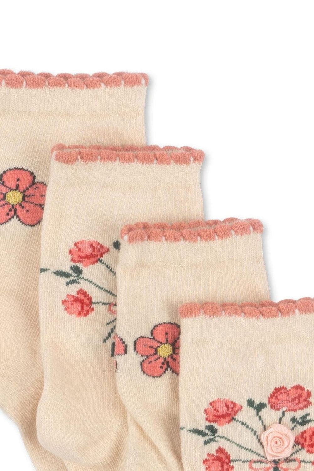 Konges Sløjd - 2 Pack Rose Socks Ks103383 - Rose Mix