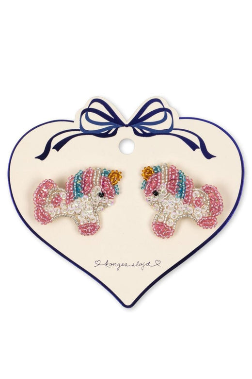 Konges Sløjd - 2 Pack Unicorn Beaded Hair Clips Ks103653 - Unicorn