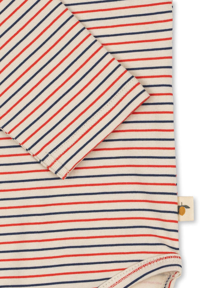 Konges Sløjd - Basic Ls Body Gots Ks104673 - Stripe Tricolore Petit Bodystockings 