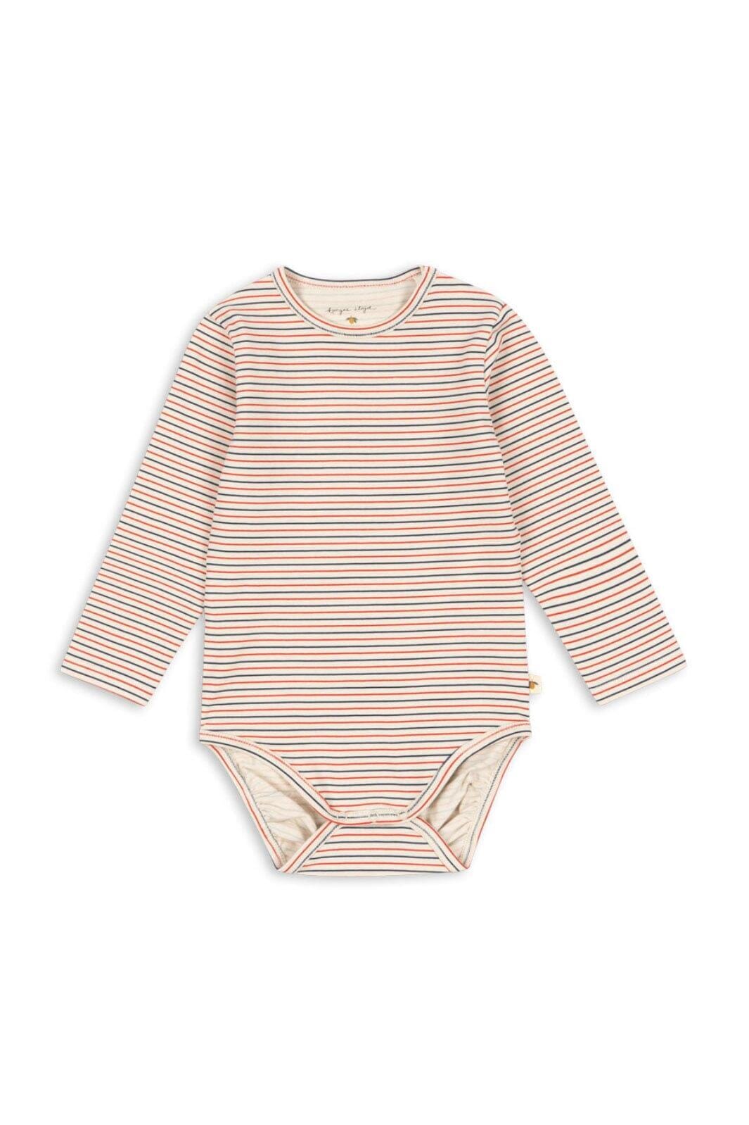 Konges Sløjd - Basic Ls Body Gots Ks104673 - Stripe Tricolore Petit Bodystockings 