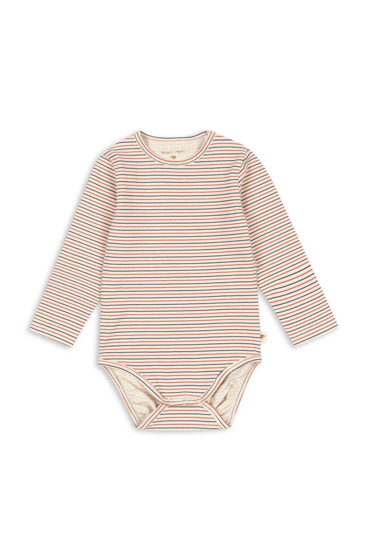 Konges Sløjd - Basic Ls Body Gots Ks104673 - Stripe Tricolore Petit Bodystockings 