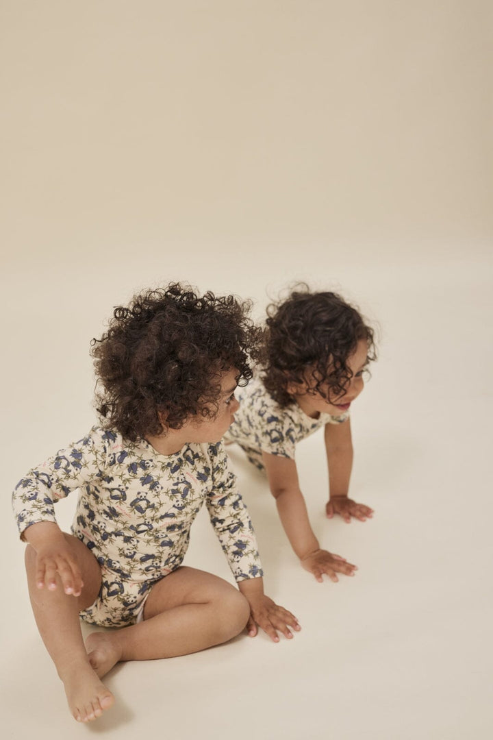 Konges Sløjd - Basic Ls Body Gots - Panda Bodystockings 