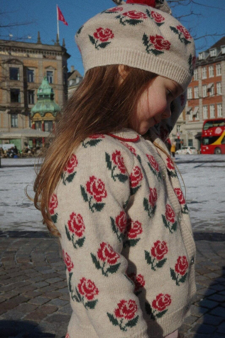 Konges Sløjd - Belou Knit Collar Cardigan Ks104226 - Rose Cardigans 