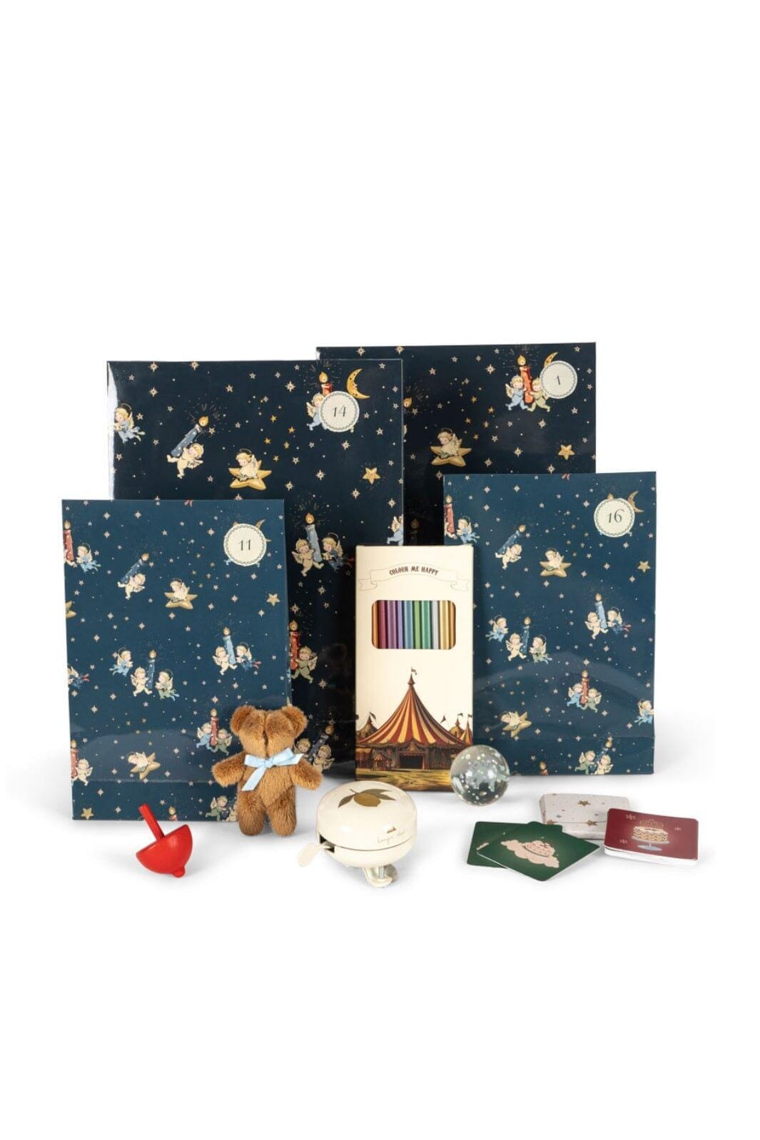 Konges Sløjd - Christmas Calendar With 24 Gifts Ks104251 - Blue Interiør 