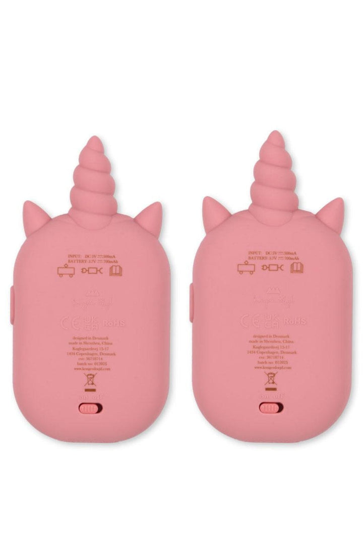 Konges Sløjd - Glitter Unicorn Walkie Talkie Ks103144 - Sparkling Pink