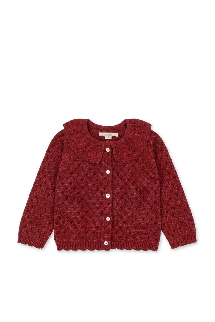 Konges Sløjd - Holiday Cardigan Ks106493 - Red Dahlia