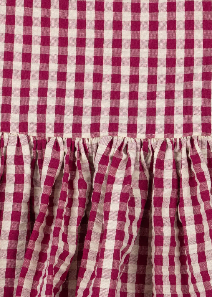 Konges Sløjd - Isotta Dress Gots Ks105603 - Raspberry Check