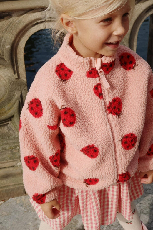 Konges Sløjd - Jody Teddy Jacket Grs Ks103479 - Ladybug Pink