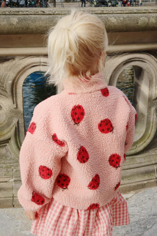 Konges Sløjd - Jody Teddy Jacket Grs Ks103479 - Ladybug Pink