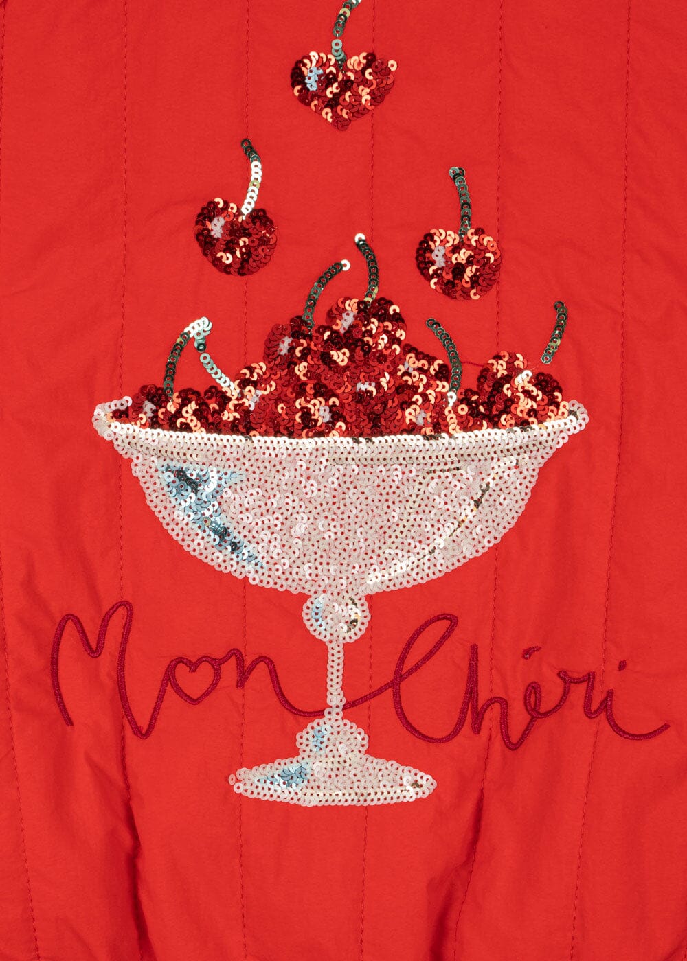 Konges Sløjd - Juno Sequin Bomber Jacket Ks104887 - Fiery Red Jakker 