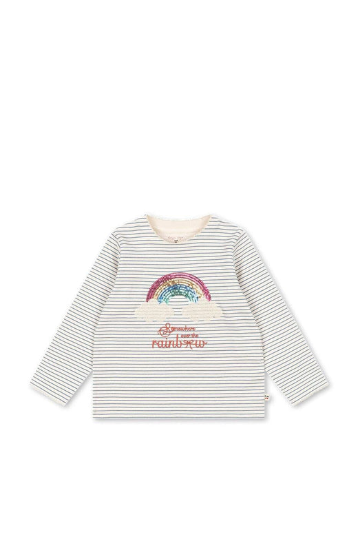 Konges Sløjd - Lin Ls Tee Gots Ks106517 - Navy Stripe T-shirts 