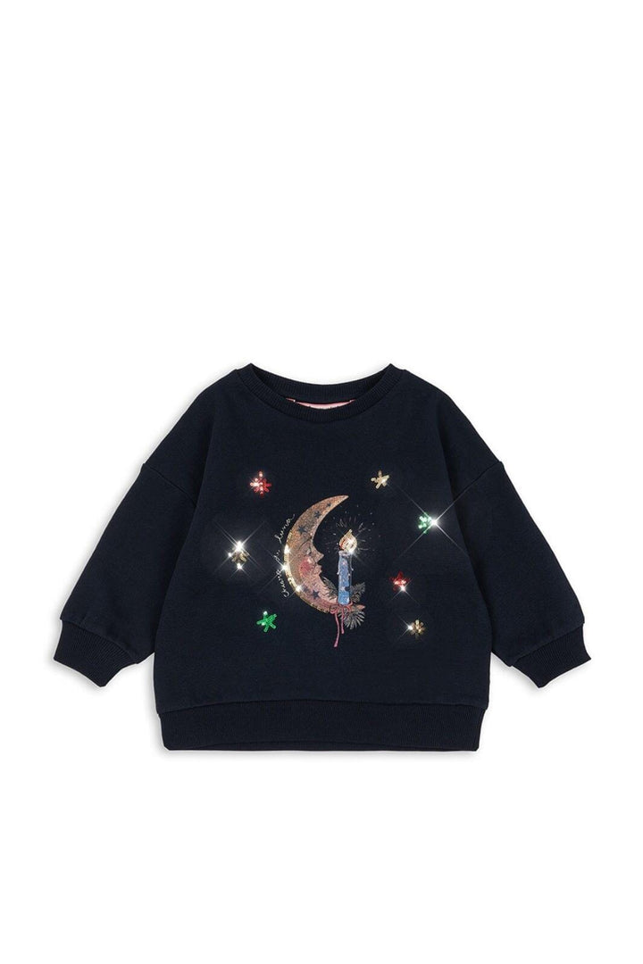 Konges Sløjd - Loupy Lou Sweat Shirt Ocs Ks104350 - Dark Navy Sweatshirts 