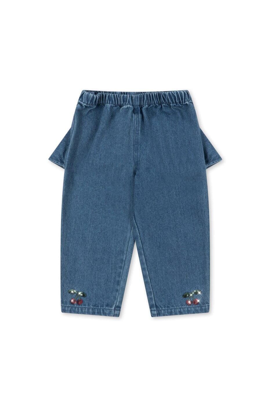 Konges Sløjd - Magot Flounce Pants Gots Ks106538 - Denim Blue Bukser 