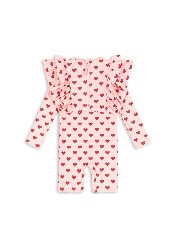 Konges Sløjd - Manuca Frill Onesie Grs Ks103262 - Amour Pink Bodystockings 