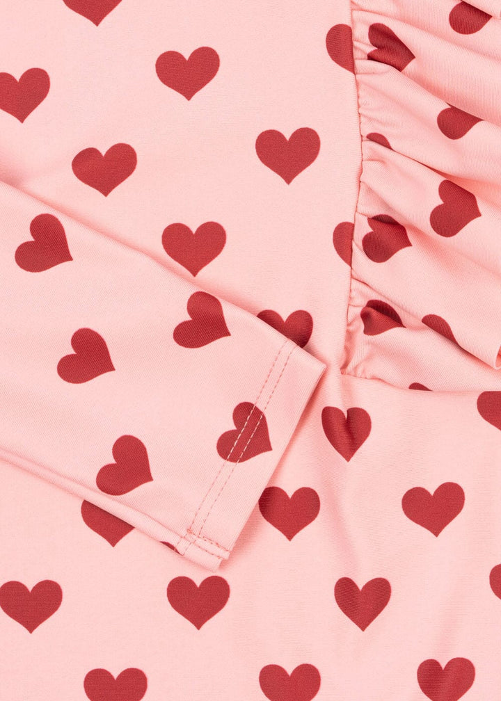 Konges Sløjd - Manuca Frill Onesie Grs Ks103262 - Amour Pink Bodystockings 