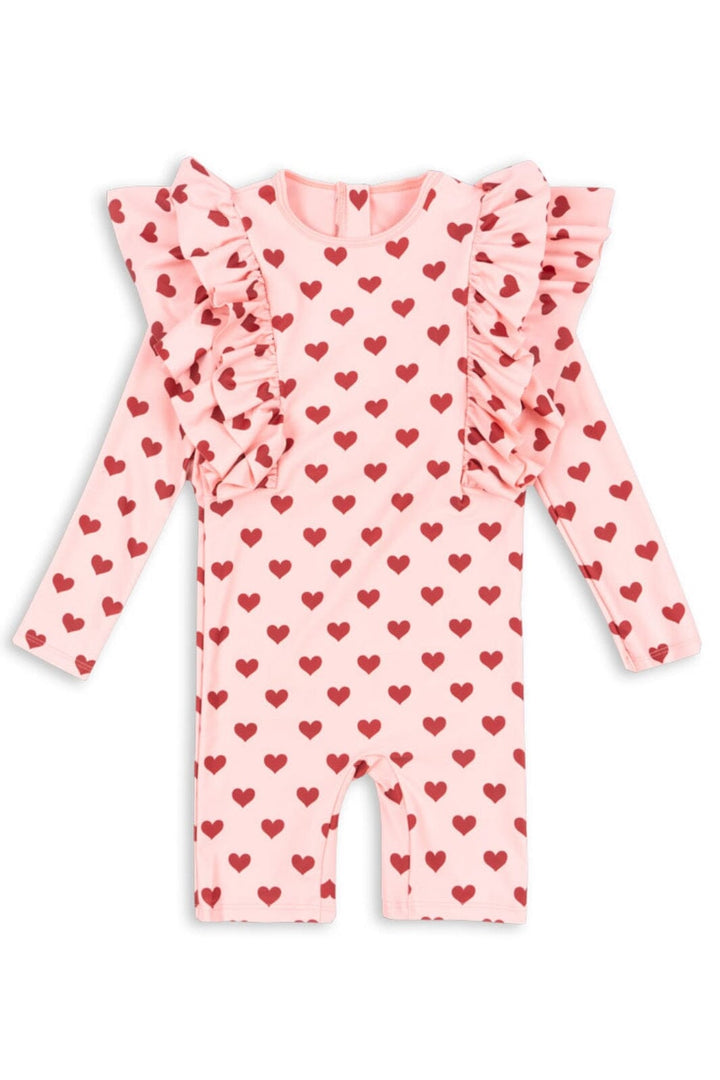 Konges Sløjd - Manuca Frill Onesie Grs Ks103262 - Amour Pink Bodystockings 