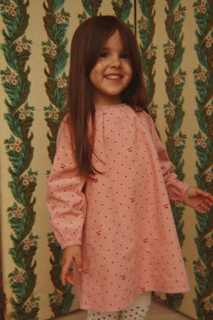 Konges Sløjd - Marlo Dress Gots Ks106146 - Cherry Dot Scarlet Kjoler 