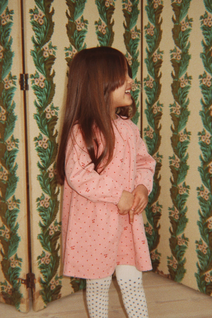 Konges Sløjd - Marlo Dress Gots Ks106146 - Cherry Dot Scarlet Kjoler 