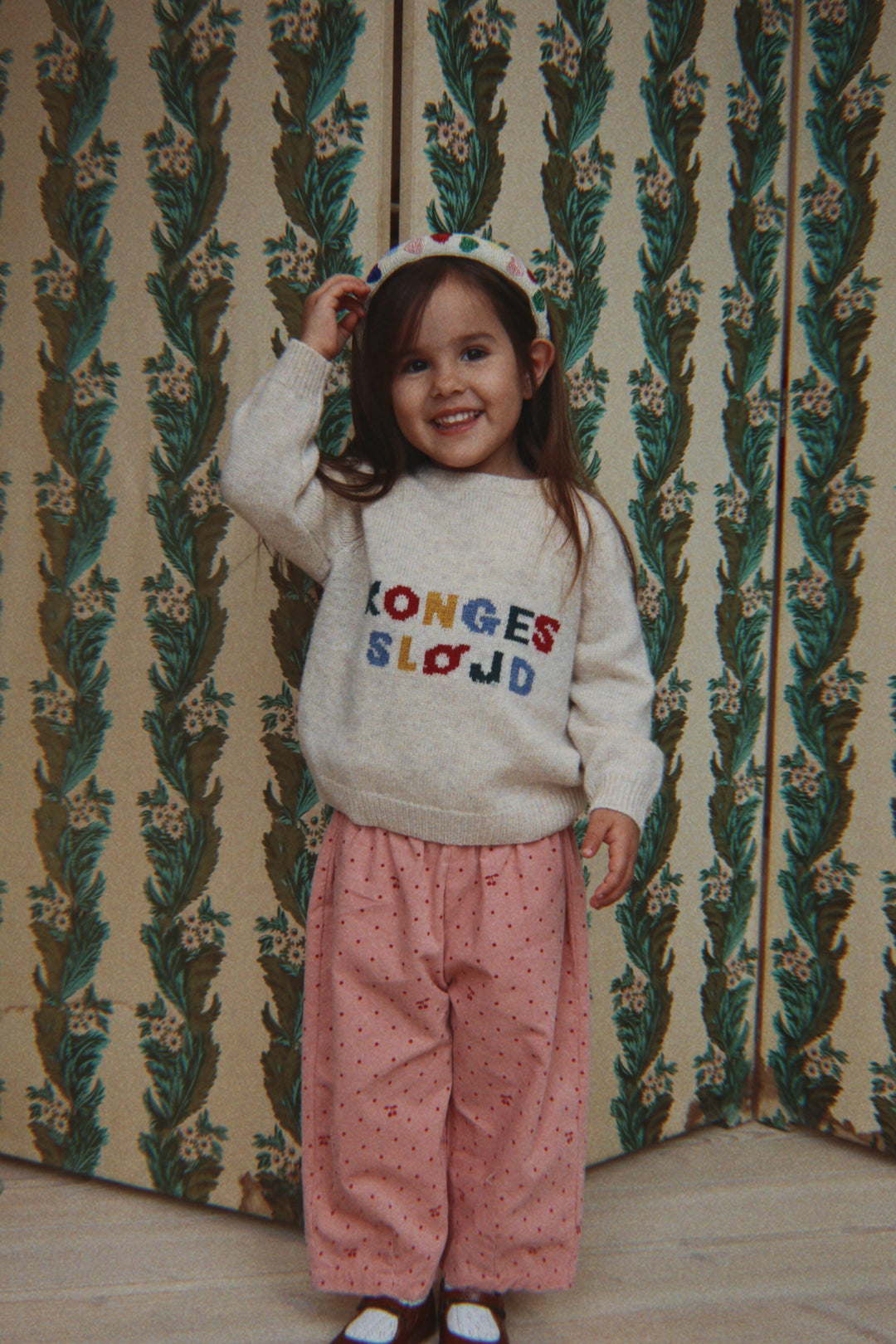 Konges Sløjd - Marlo Pants Gots Ks106147 - Cherry Dot Scarlet Bukser 