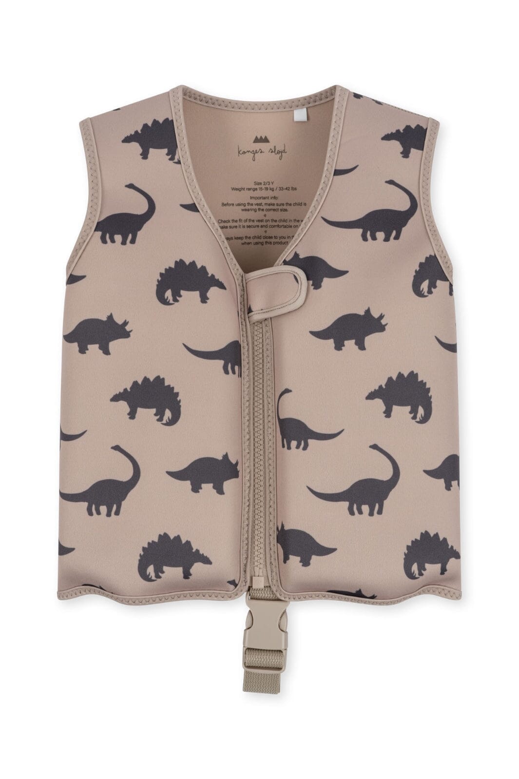 Konges Sløjd - Neoprene Float Vest - Dino Silhouette Redningsveste 