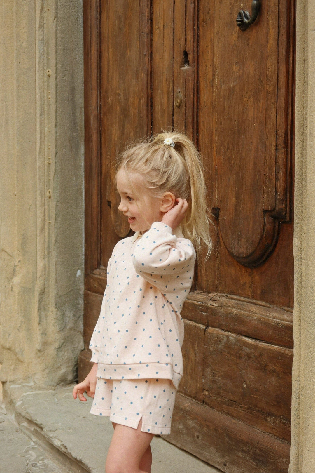 Konges Sløjd - Spotty Ls Polo Gots Ks105088 - Rosewater Dot Bluser 