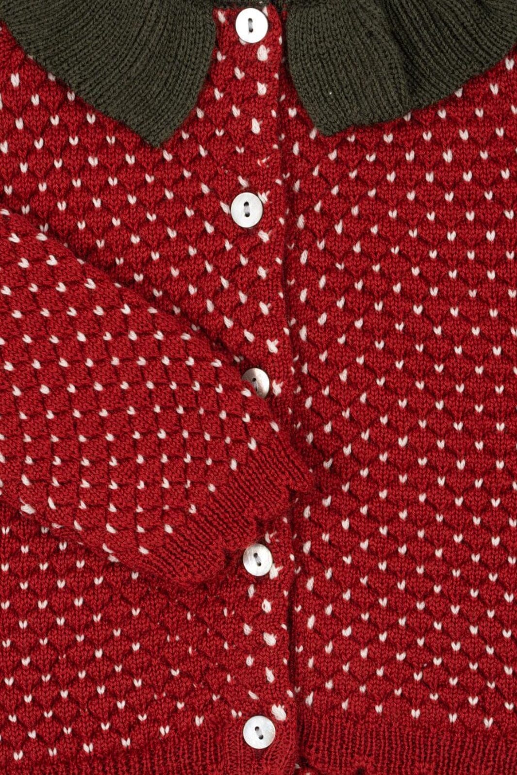 Konges Sløjd - Strawberry Cardigan Ks104001 - Barbados Cherry