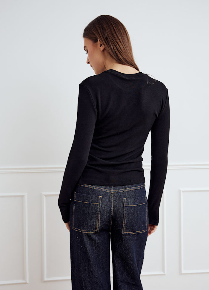 Noella - Lidie Ls Top 14090001 - 004 - Black