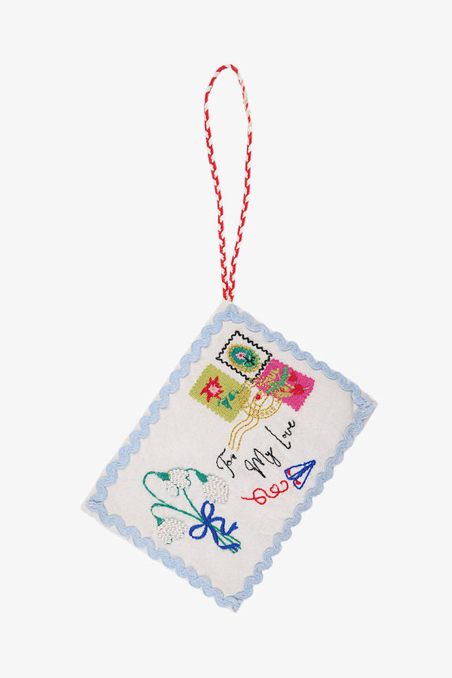 Sissel Edelbo - Christmas Letter Ornament Se 2135 - Off White