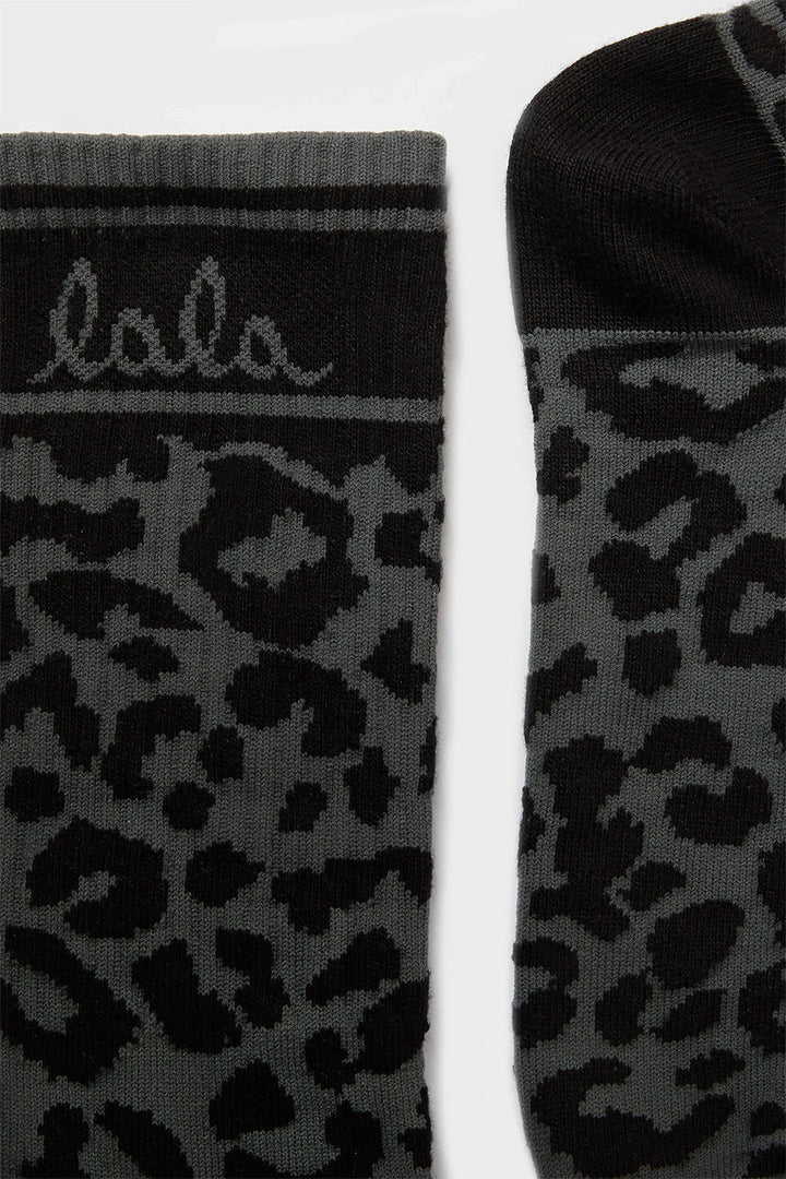 Lala Berlin - Lbsocks Sami 10020086 - Asphalt Leo Strømper 