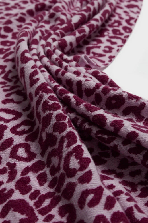 Lala Berlin - Lbtriangle M 10020124 - Burgundy Leo Tørklæder 