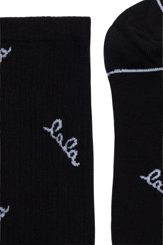 Lala Berlin - Socks Sanira 10022271 - Black/White Logo Sokker 